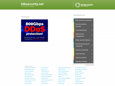 btksecurity.net snapshot
