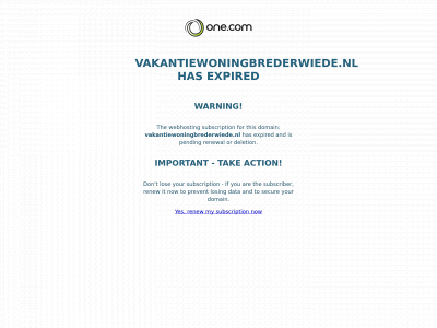 vakantiewoningbrederwiede.nl snapshot