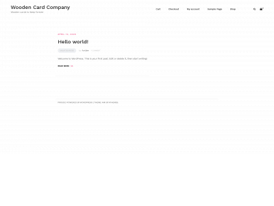 woodencardcompany.com snapshot