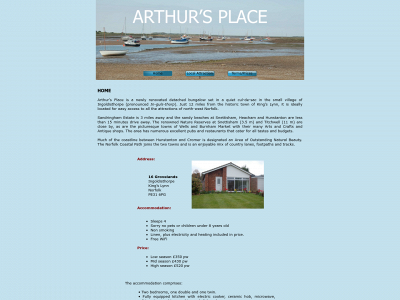 arthursplacenorfolk.co.uk snapshot