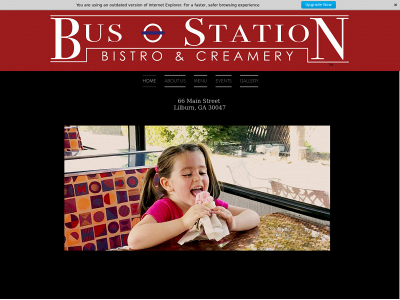 busstationbistrocreamery.com snapshot