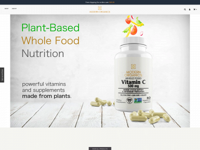 modern-organics.com snapshot