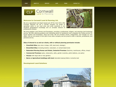 cornwalllandplanning.co.uk snapshot