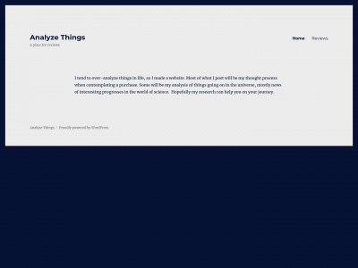 analyzethings.com snapshot