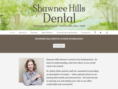 shawneehillsdental.com snapshot