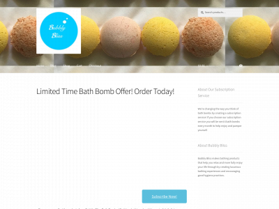 bubblyblissbathbombs.com snapshot
