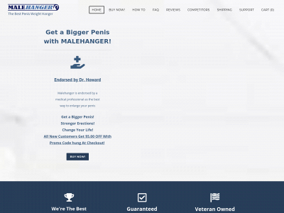 www.malehanger.com snapshot