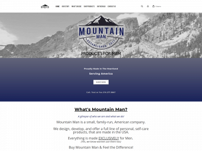 www.buymountainman.com snapshot