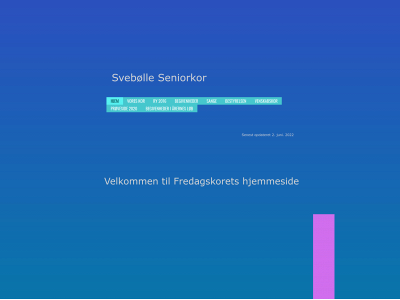 fredagskoret.dk snapshot