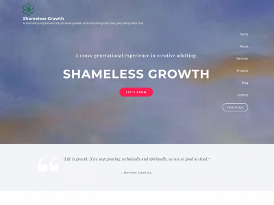 shamelessgrowth.com snapshot