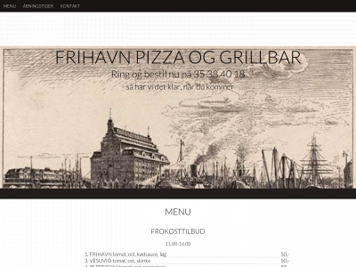 frihavnspizza.dk snapshot