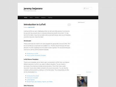 jeremybejarano.com snapshot