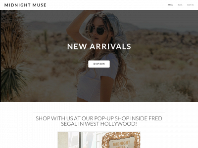 www.midnightmuseclothing.com snapshot