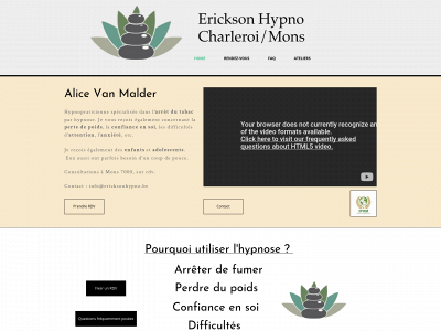 ericksonhypno.be snapshot
