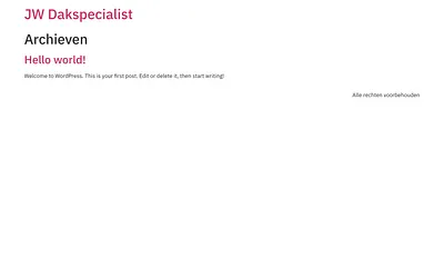 jwdakspecialist.nl snapshot