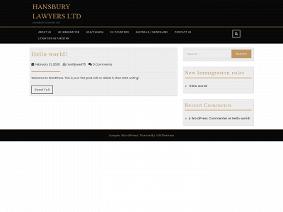 hansburylawyers.com snapshot