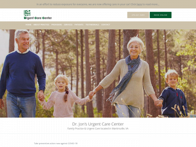drjonsurgentcare.com snapshot
