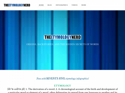 www.etymologynerd.com snapshot