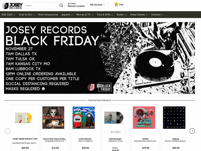 joseyrecords.com snapshot