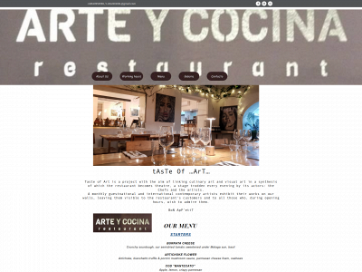 arteycocinarestaurant.com snapshot