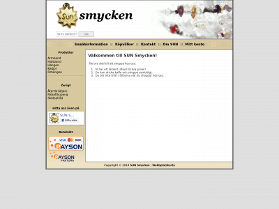 sunsmycken.se snapshot