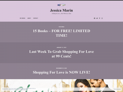 authorjessicamarin.com snapshot