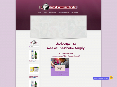 medicalaestheticsupply.store snapshot