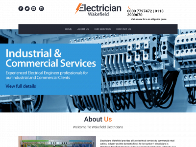 electrician-wakefield.com snapshot