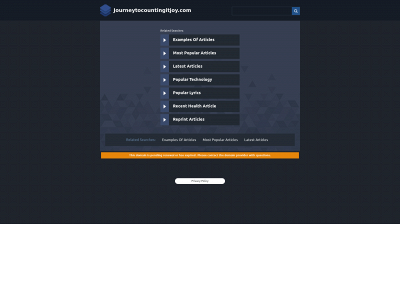 journeytocountingitjoy.com snapshot