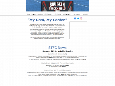 saugeentrackandfieldclub.com snapshot