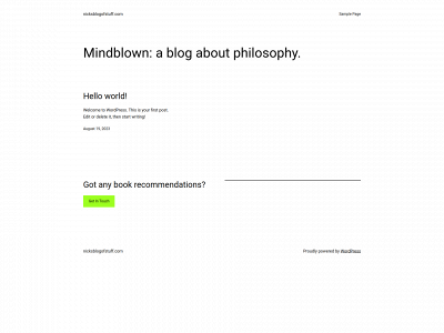 nicksblogofstuff.com snapshot