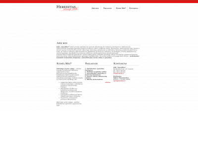 hereditas.lt snapshot