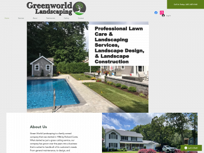greenworldlandscapingri.com snapshot