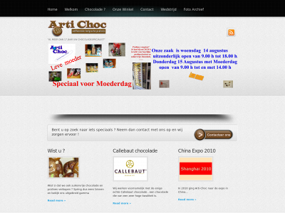 arti-choc.be snapshot