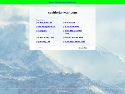 cashforjunkcar.com snapshot