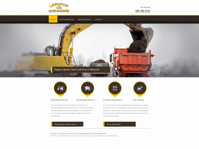 lewistonsandandgravel.com snapshot