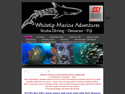 whitetipmarineadventures.com snapshot