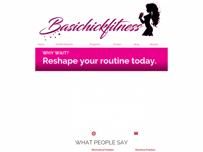 basichickfitness.com snapshot