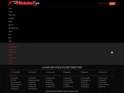 thehiddenpages.com snapshot