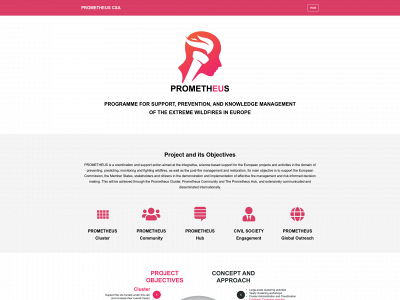 prometheus-h2020.eu snapshot
