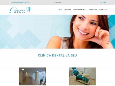 clinicadentallaseu.com snapshot