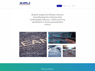 akapela.lt snapshot