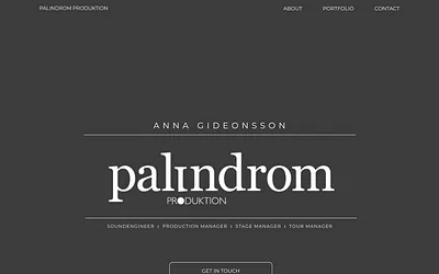 palindromproduktion.se snapshot