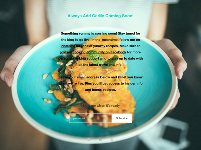 alwaysaddgarlic.com snapshot