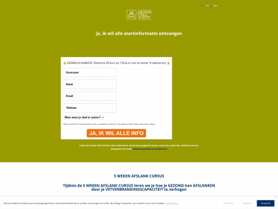 afslankcursus.be snapshot