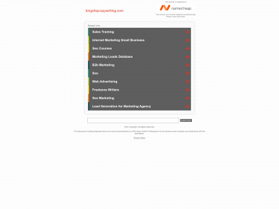 kingshipcopywriting.com snapshot
