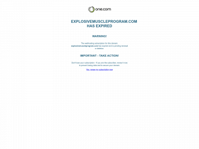 explosivemuscleprogram.com snapshot