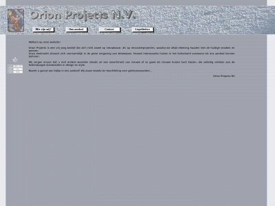 orionprojects.be snapshot