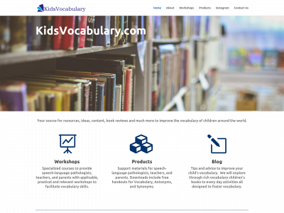 kidsvocabulary.com snapshot