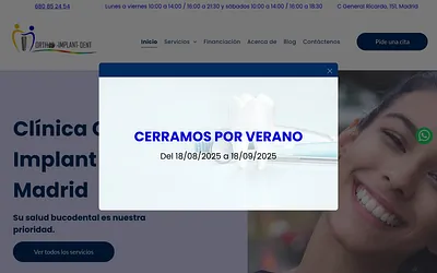 clinicaorthoimplantdent.es snapshot